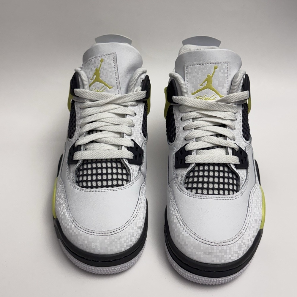 Jordan 4 Retro GS Light Lemon Twist Size 5Y Women's 6.5